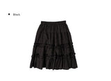 Roa Vintage Check Frill Tiered Midi Skirt