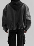 Keaton Leather Hooded Blouson