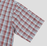 Heave Burgundy Check Short Sleeve Shirt