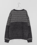 [unisex] Denio Cowichan Nordic Over Round Wool Knit