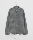 [Unisex] Hyusi Check Over Long Sleeve Shirt