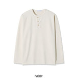 Roach waffle henley neck long sleeve