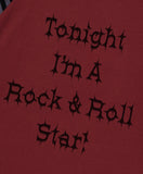 ROCK STAR RAGLAN STRIPE LS TEE