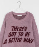 [unisex] Onpu Lettering Over Knit