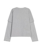 Tia Pocket Layered Long Sleeve Tee