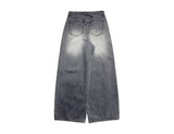Canner black denim washing wide denim pants
