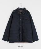 [BAONHAUS] Calen check reversible corduroy collar work jumper