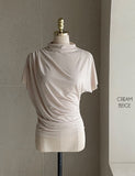 Evid Shirring Drape T-Blouse