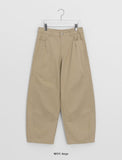 [unisex] Kelper Embroidered Cotton Balloon Wide Pants