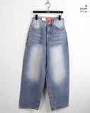 Jones Light Washing Denim Long Wide Pants