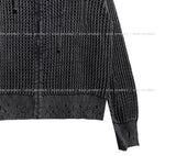 ON Dying Damage Mesh Hood Zip Up