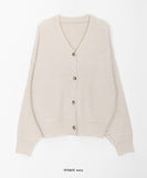 Pochai color V-neck knit cardigan