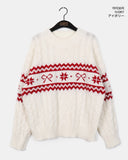 Sobi Snowflake Ribbon Cable Knit