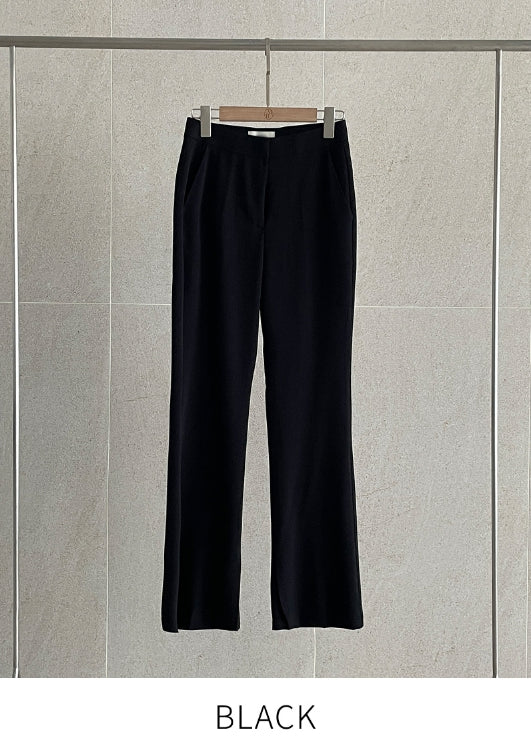 【I AM MARI】Faying Semi-Bootcut Linen Slacks I AM MARI (アイアムマリ) - フェイングセミブーツカットリネン