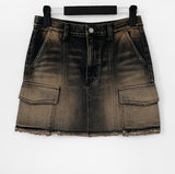 KOND CARGO denim skirt