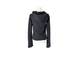 [Fleece/Sleeves Button] Rambo Brushed High Neck Ribbed Button Hood Knit
