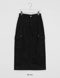 Ferns Cargo Cotton Long Skirt