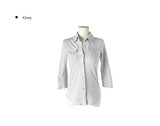 Kar Open Collar Pocket Three Quarter T-shirt