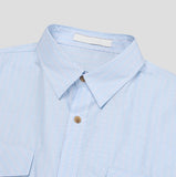 Clean Stripe Two Pocket Short Sleeve Shirt