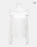 Mora Off-Shoulder Hood Sweatshirt