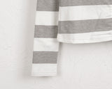 Harlin Stripe Two-Way Slim Hood Long-Sleeved Zip-Up