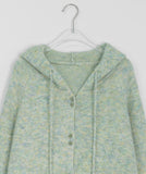 Tinpu Double Button Over Wool Hood Cardigan