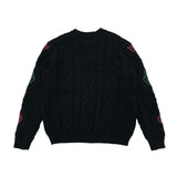 WOOL DIAMOND CABLE KNIT