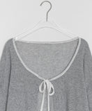 Mimol Summer Color Ribbon Bolero Cardigan
