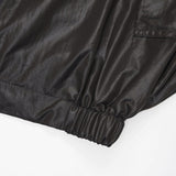 Glossy Coated Blouson Jumper