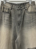 Patch Gray Wide Denim