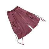 Side rope pig Bermuda cargo pants