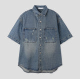 Jane Damage Half Denim Shirt