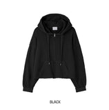 (UNISEX) Our Deki Semi-Crop Hooded Zip-Up