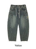 Kidens Balloon Embroidered Denim Pants