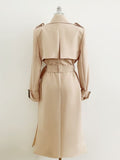 Azel Double Long Trench Coat