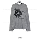 Deep press ribbed warm t
