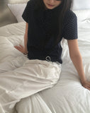 [MADE] Seju Dot Collar Frill Short Sleeve T-Shirt