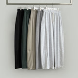 Side Cut Long Balloon Wide Banding Pants