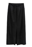 Meryl Suede Maxi Long Skirt