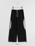Sugars Color Matching Track Wide Nylon Pants