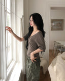 Taysi Roll-up Three Quarter T-shirt