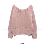 Kumo Cozy Punched Boat Neck Knit