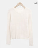 Luhan Alpaca Wool Round Ribbed Knit