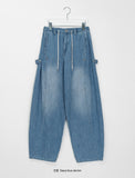 [unisex] Rigel Summer Banding Denim Balloon Pants
