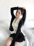 Rack Tiered Frill Mini Skirt