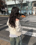 Sheese Holter Off Shoulder Loose Fit Knit