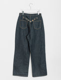 Remander Back Bijo Denim Wide Pants