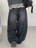 Toson Washing Wide Pocket Denim Pants