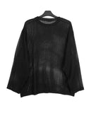 Kudeu mesh long sleeve knit