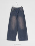 Jyujulo Washing Denim Wide Pants